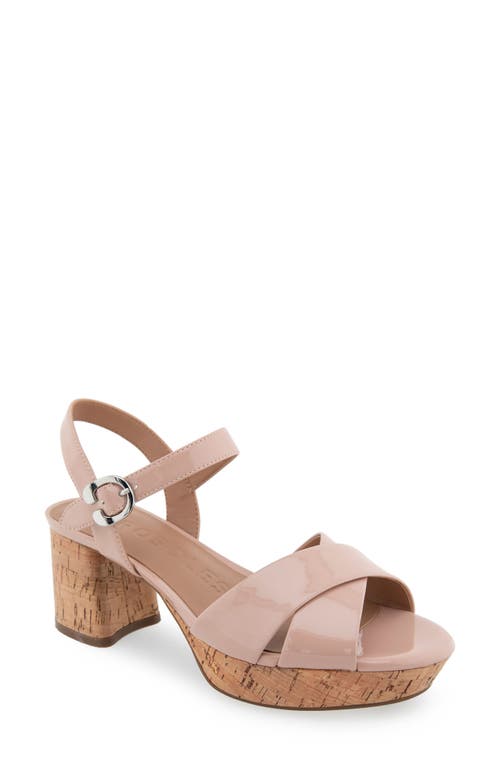Cosmos Sandal - Wide Width Available in Cipria Patent Pu W/Cork Heel