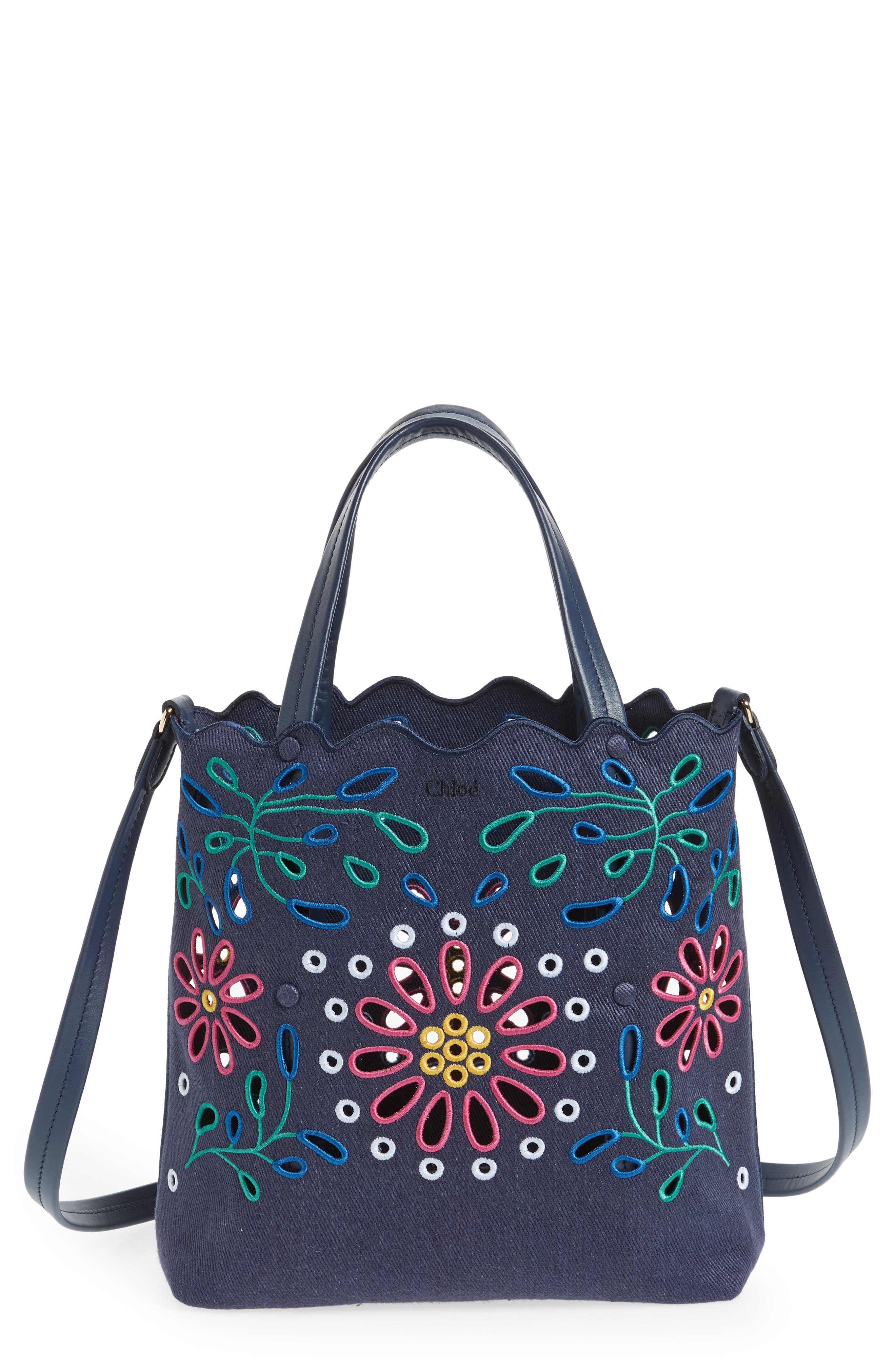 chloé canvas tote bolsas