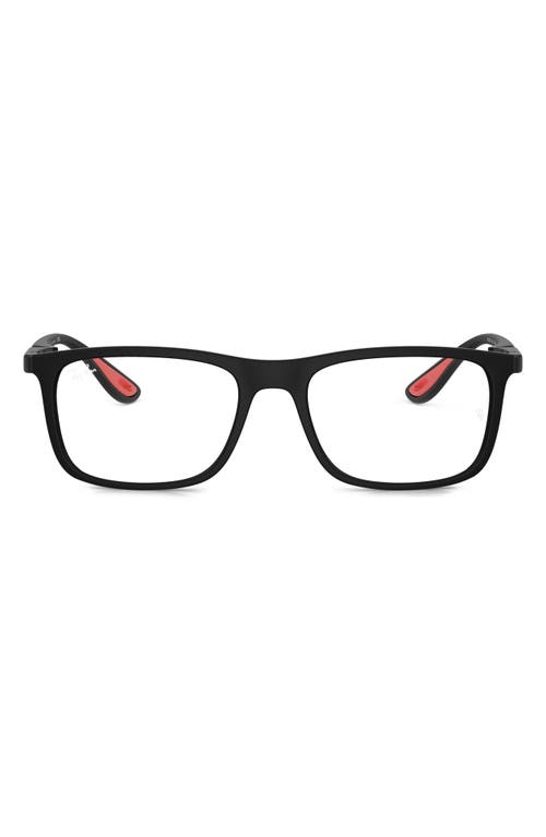 Ray-Ban 54mm Square Optical Glasses in Matte Black at Nordstrom