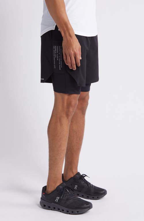 Shop Asrv Aerotex Hybrid Liner Shorts In Black/black