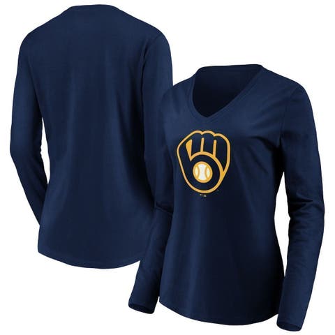 Refried Apparel Women's Refried Apparel Heathered Gray, Navy Milwaukee  Brewers Hoodie Dress