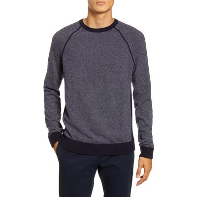 Vince Birdseye Crewneck Wool & Cashmere Sweater, Burgundy