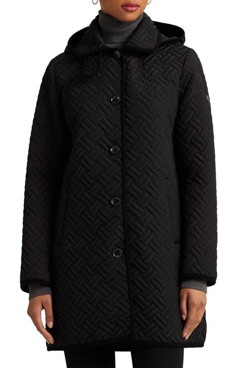 Lauren Ralph Lauren Monogram Logo Tufted Quilted Jacket