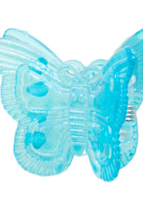 Shop Capelli New York Kids' 20-pack Butterfly Claw Clips In Blue Combo