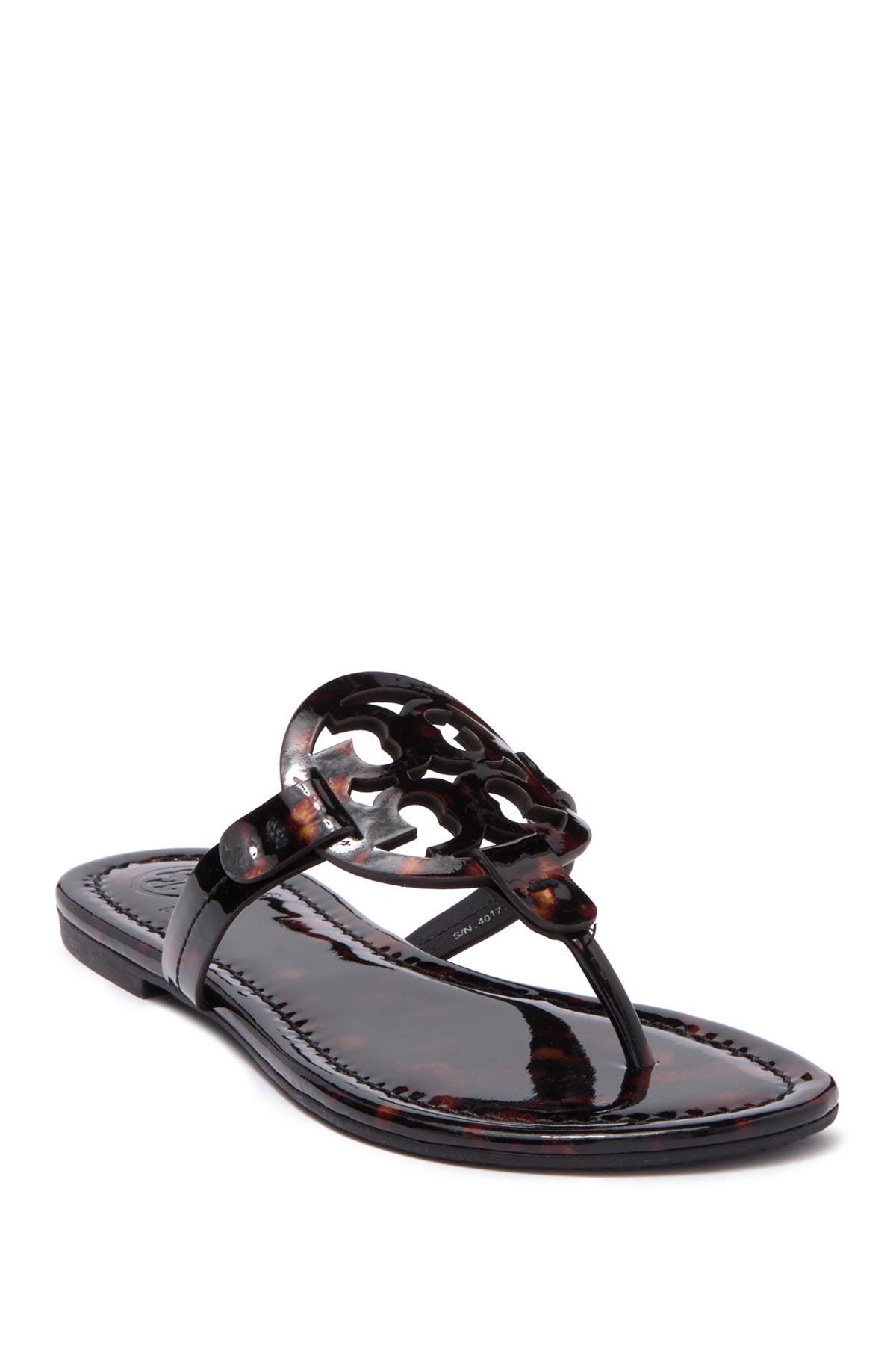 tory burch miller sandals tortoise shell