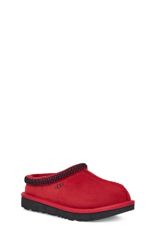 UGG(r) Kids' Tasman II Embroidered Slipper in Samba Red