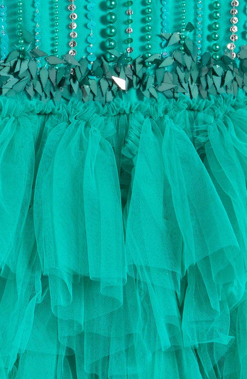 Shop Tutu Du Monde Kids' Merry Mistletoe Holiday Tutu Party Dress In Vivid Green