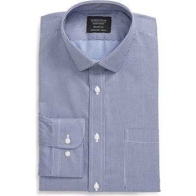 Nordstrom Shop Smartcare(TM) Trim Fit Houndstooth Dress Shirt - Blue