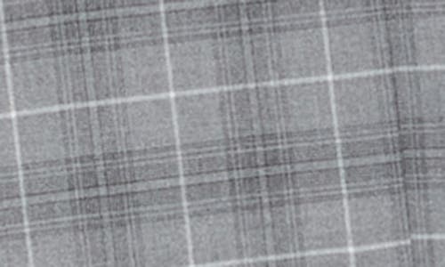 Gino Vitale Slim Fit Stretch Windowpane Three-piece Suit In Grey