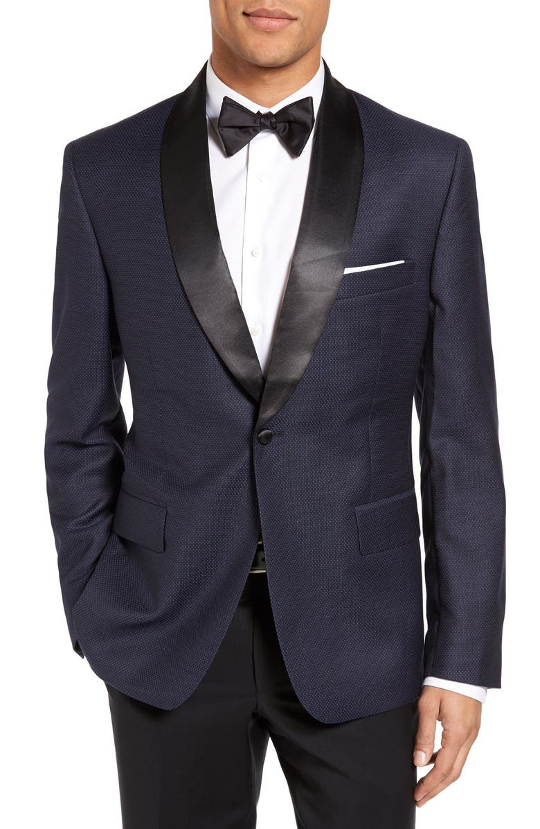 JB Britches Classic Fit Dot Wool Dinner Jacket | Nordstrom