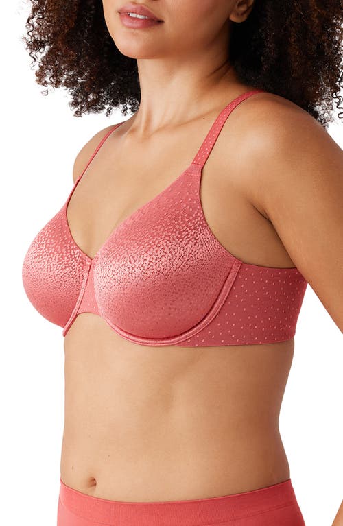 Shop Wacoal Back Appeal Smoothing Underwire Bra In Mineral Red