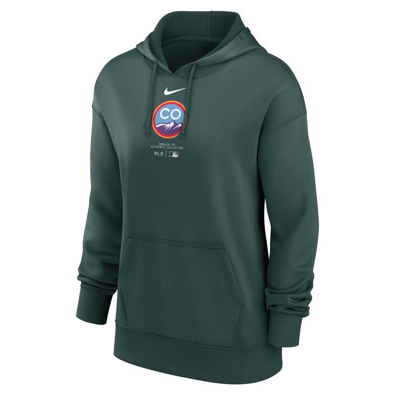 Shop Nike Green Colorado Rockies City Connect Practice Performance Pullover Hoodie