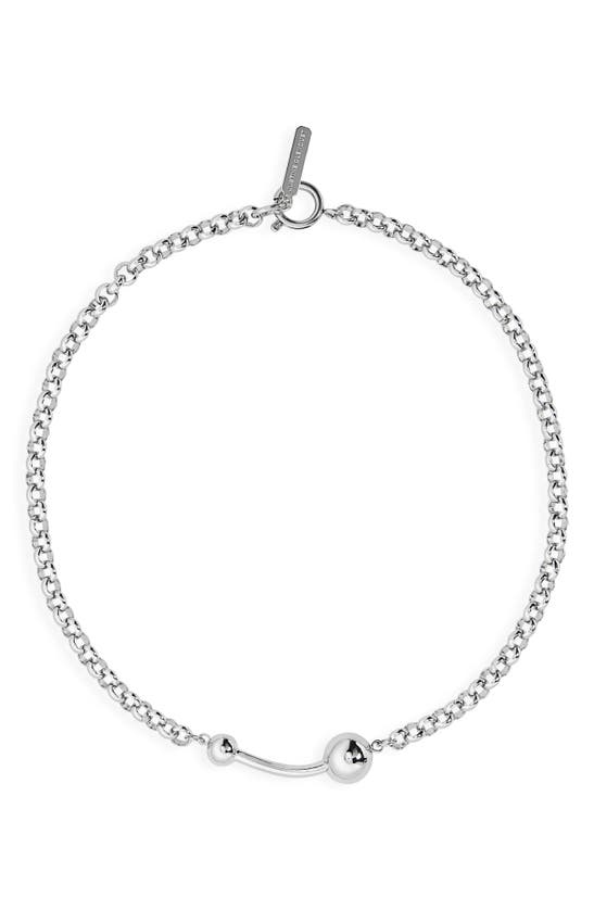 Justine Clenquet Connie Necklace In Palladium