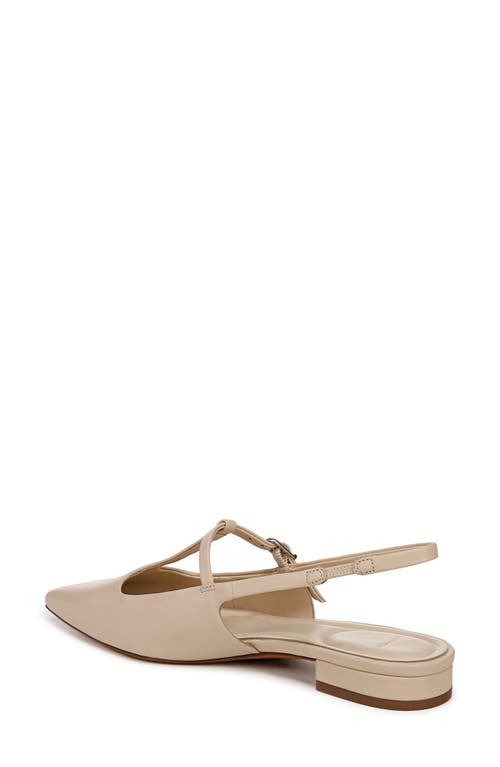 Shop Vince Iliana Slingback Pointed Toe Flat In Birch Sand