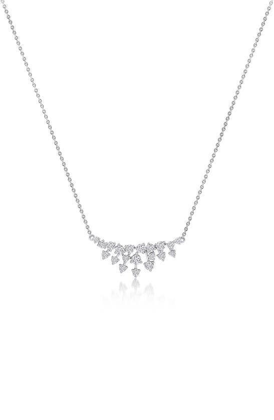 Shop Hueb Luminus Diamond Bar Pendant Necklace In White Gold