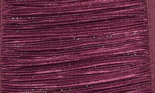 Iris & Ivy Kids' Metallic Plissé Party Dress In Wine