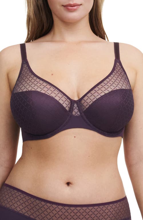 Shop Chantelle Lingerie Norah Chic Underwire Bra In Aubergine