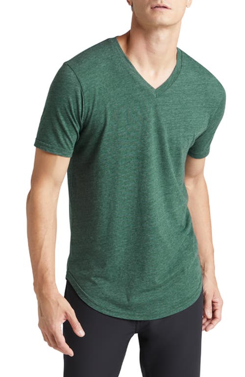 Goodlife Triblend Scallop Hem T-shirt In Evergreen