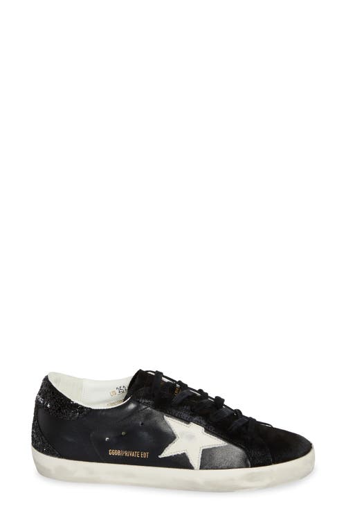 Shop Golden Goose Super-star Low Top Sneaker In Black