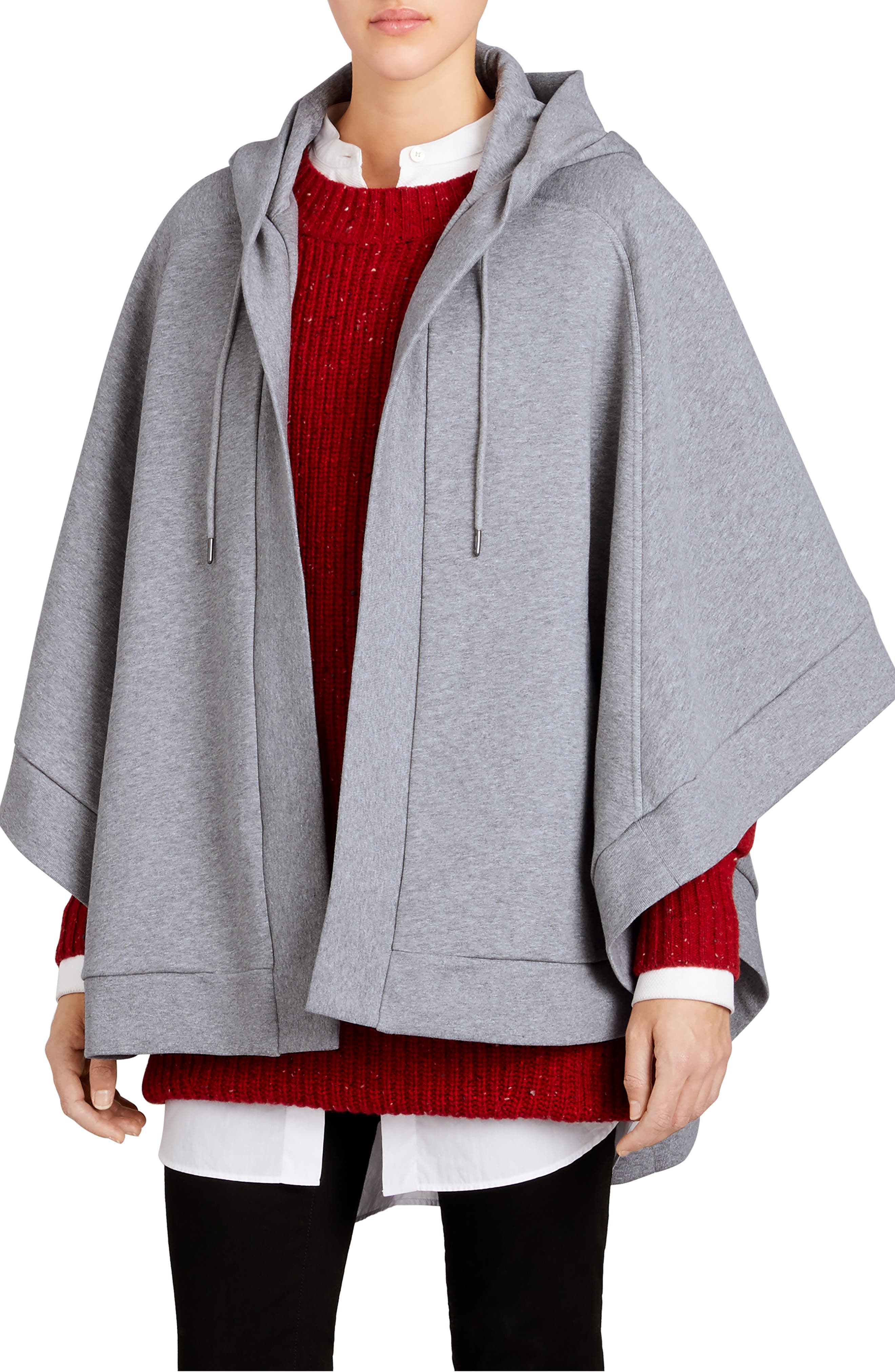 Burberry Embroidered Hooded Poncho 