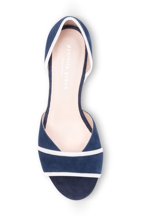 Shop Patricia Green Parker D'orsay Kitten Heel Sandal In Navy