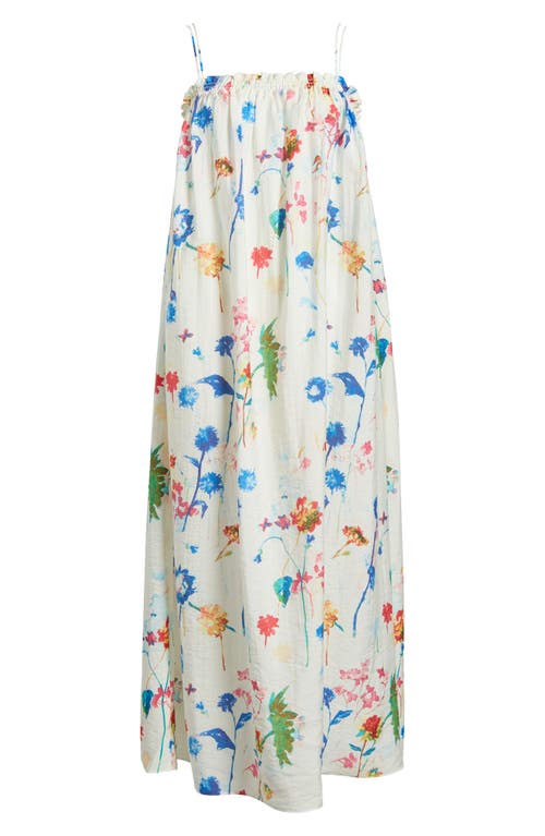 Shop & Other Stories Floral Print Sleeveless Midi Dress In Polly