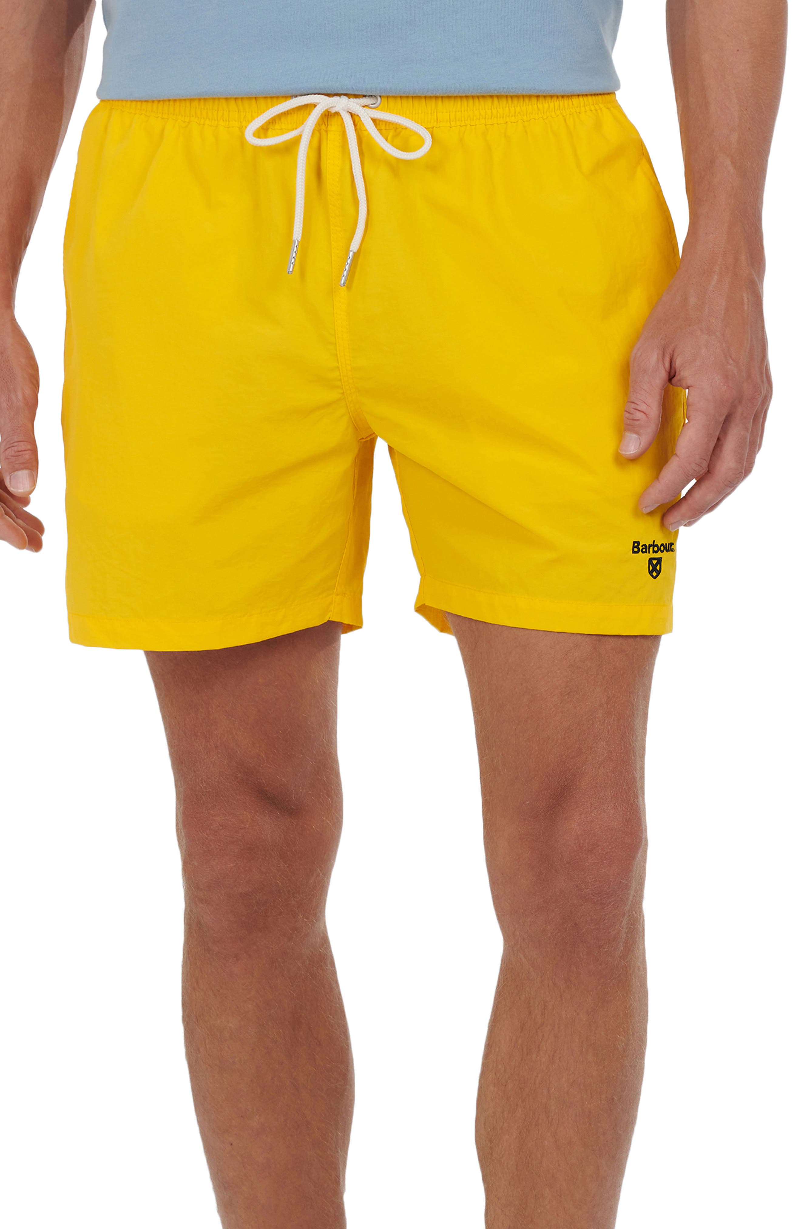 yellow swim trunks mens