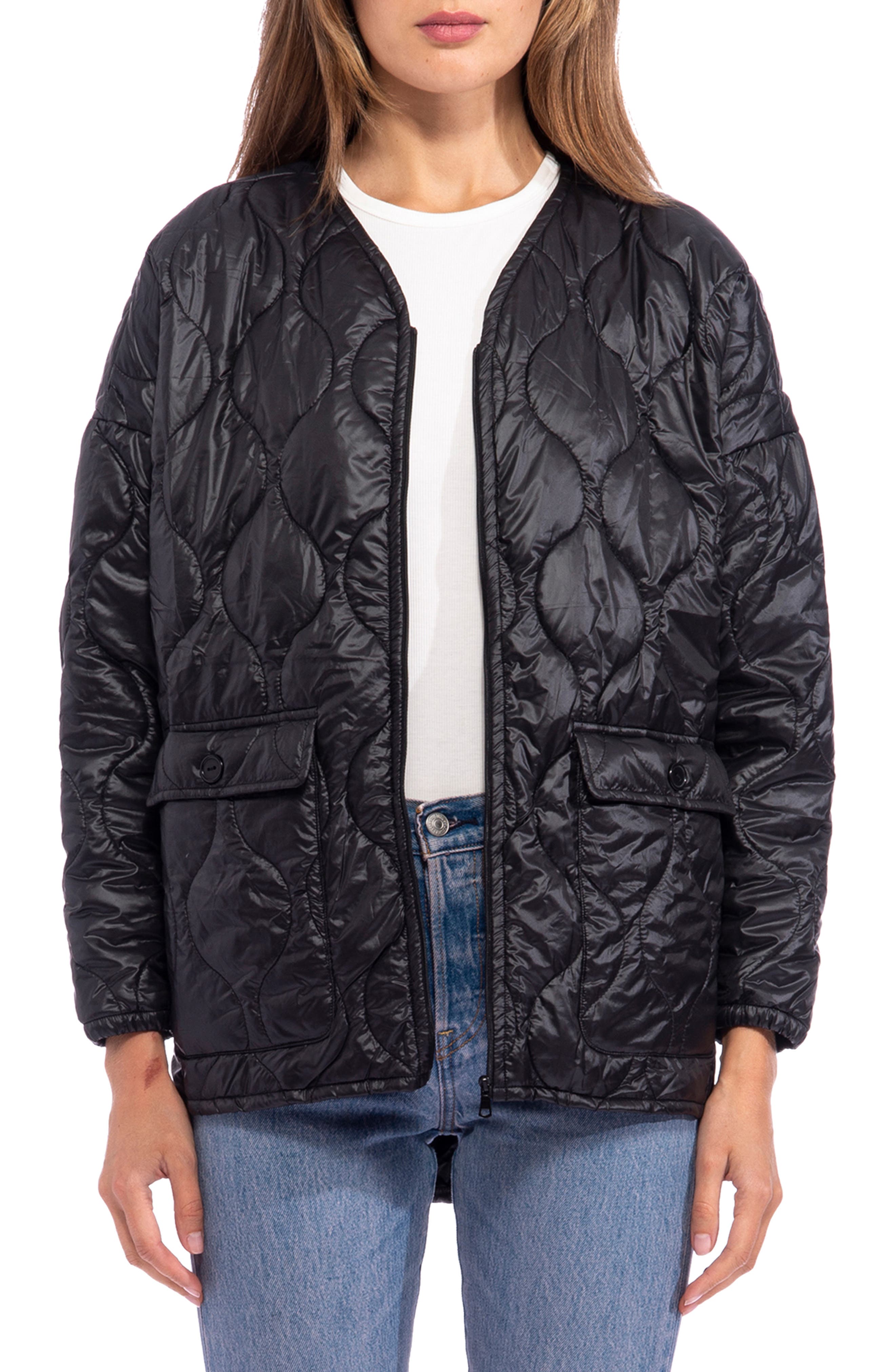 long sleeve puffer jacket