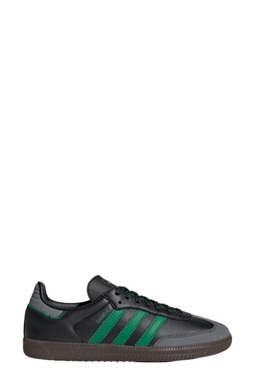 Shop Adidas Originals Adidas Samba Sneaker In Black/green/grey