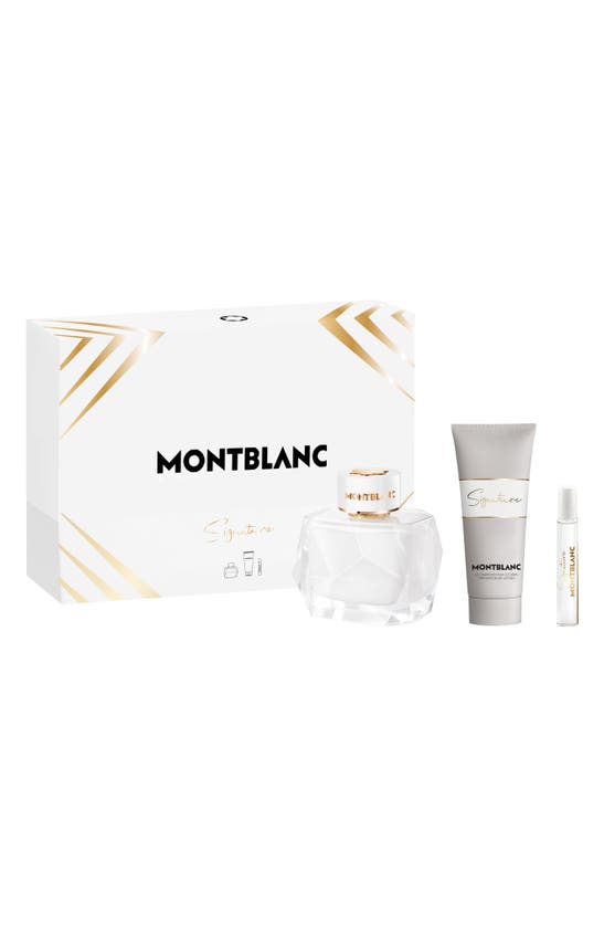 Montblanc Signature Eau De Parfum Set $147 Value In White