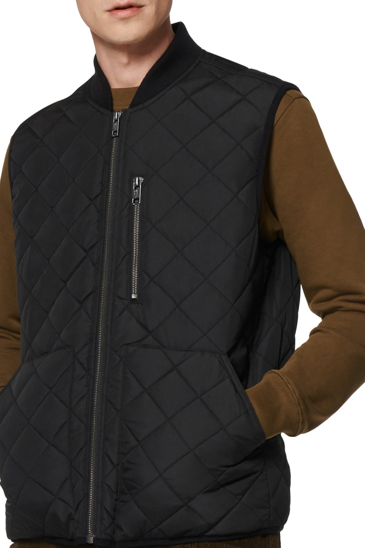 andrew marc quilted vest