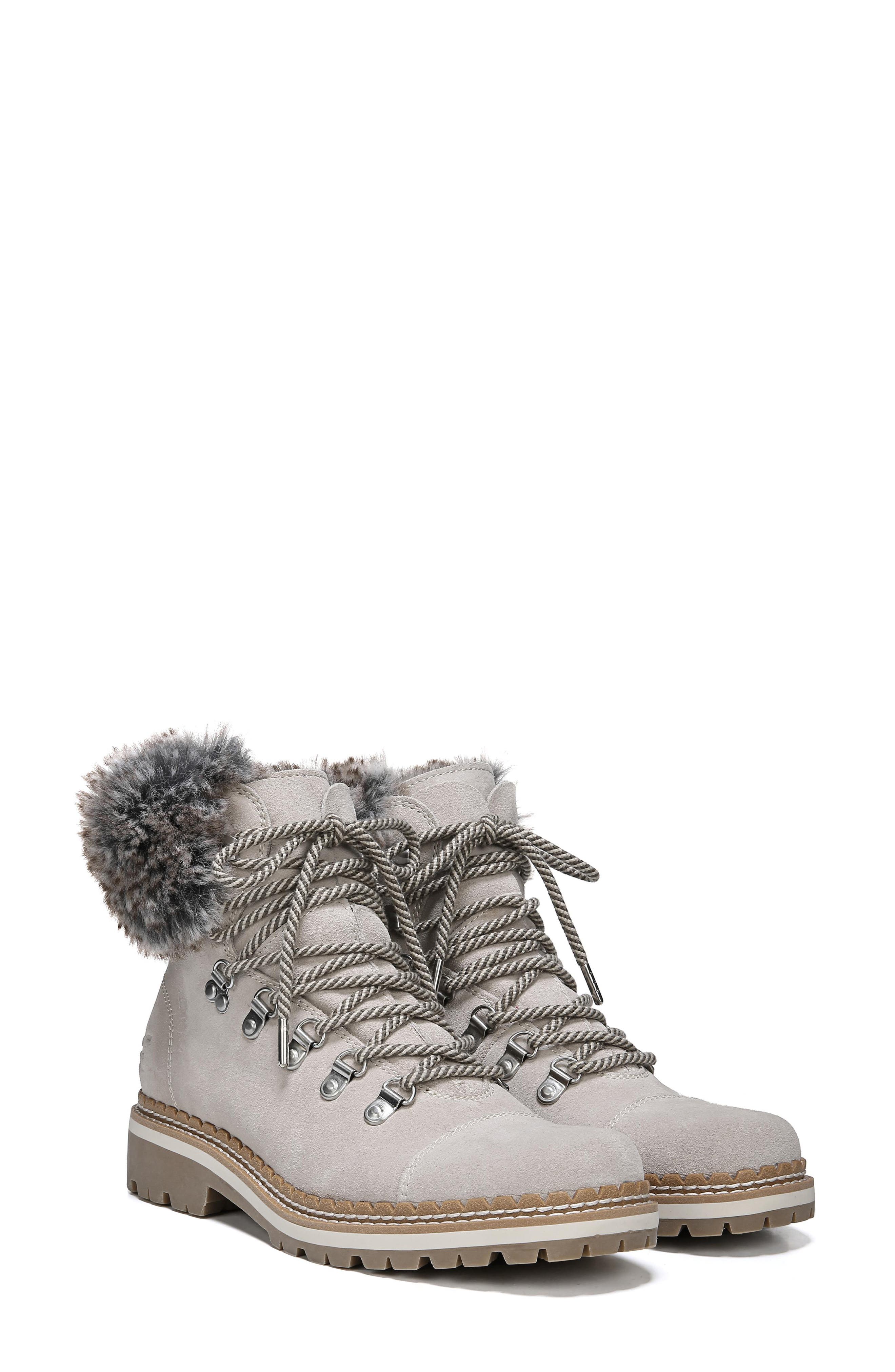 bowen faux fur trim bootie sam edelman