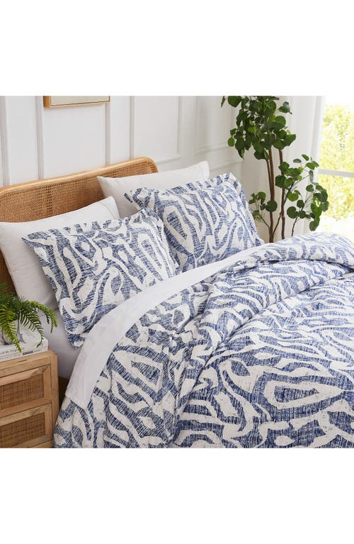 Southshore Fine Linens Khari Quilt & Sham Set In Blue