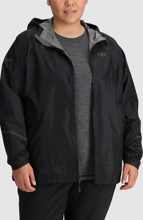 Shop Outdoor Research Helium Rain Ultralight Jacket In Black