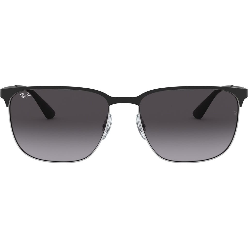 Ray Ban Ray-ban 59mm Gradient Square Sunglasses In Black