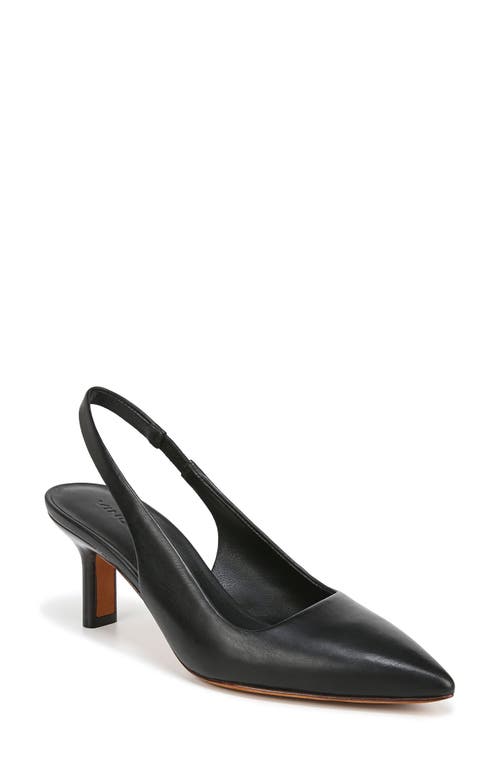 Patrice Pointed Toe Slingback Pump in Black
