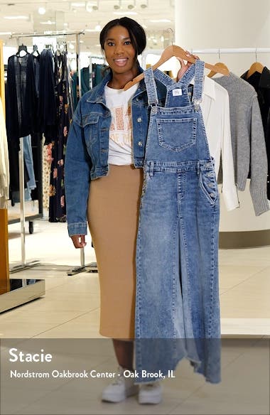 Wash Lab Denim Pieced Mixed Denim Jumper Nordstrom