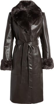 Via spiga faux on sale fur trimmed hooded jacket