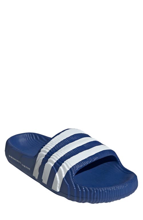 Adidas Originals Adilette 22 Slide Sandal In Royal/royal/white