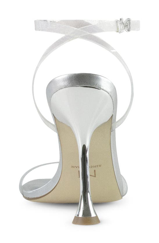 Marc Fisher Ltd Calisty Ankle-strap Sandals In Silver 01