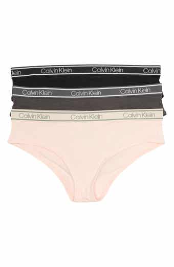 Calvin Klein Women's Lace-trim Thong Underwear Qd3705 In Stone Grey