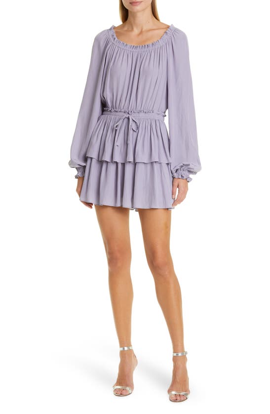 long dress with sheer bottom Layered Sheer A-line Dress-BESTSELLER