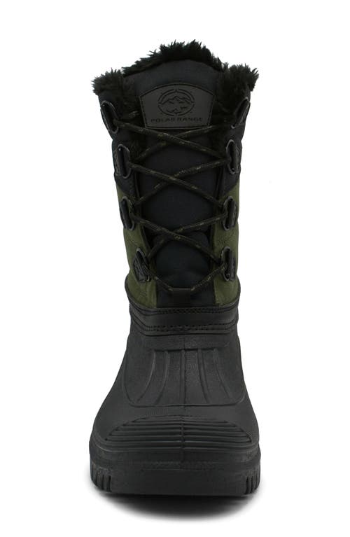 Polar Range Decker Faux Fur Lined Snow Boot In Olive