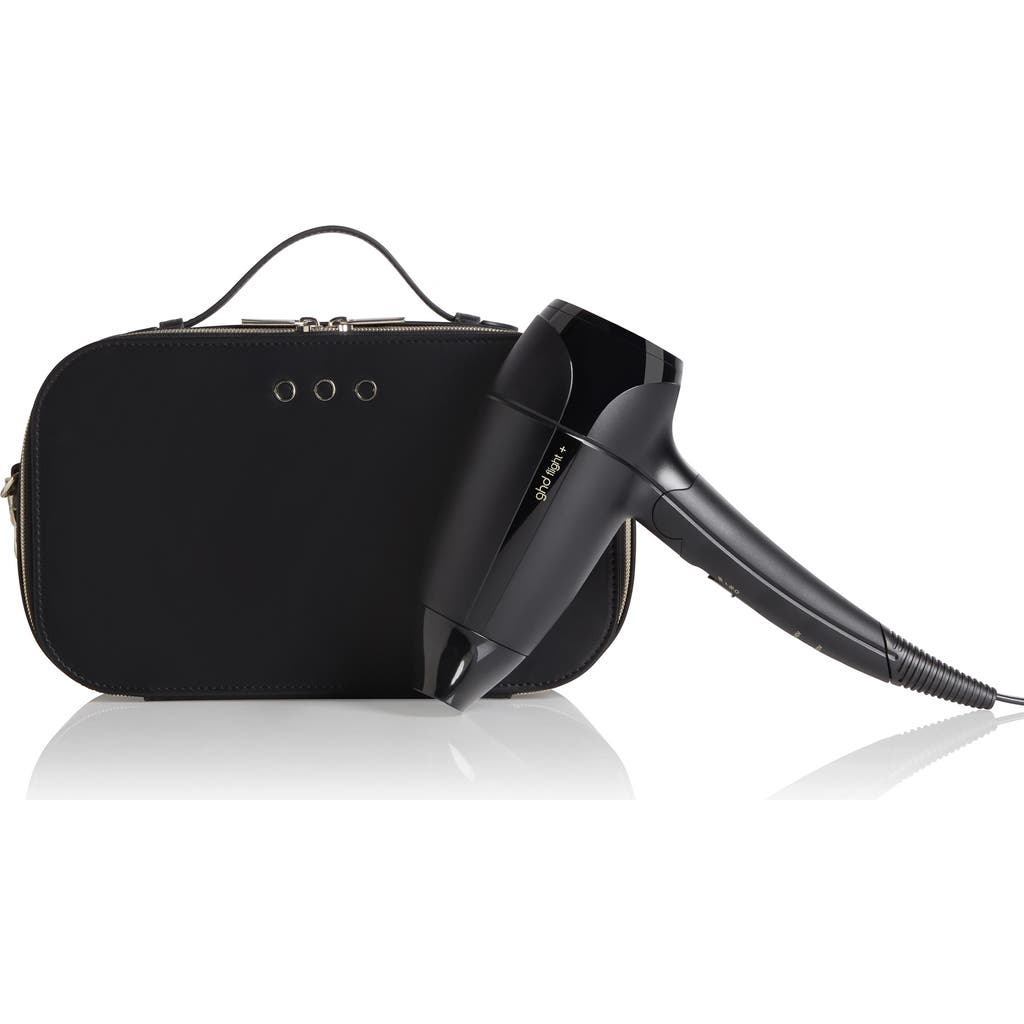 Ghd Flight+ Travel Hair Dryer With Luxury Travel Case In Black