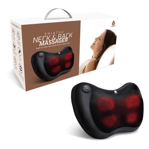 Pursonic Shiatsu Heating Neck & Back Massager In Black