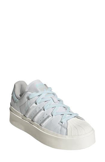 Shop Adidas Originals Adidas Superstar Bonega Platform Sneaker In Crystal/ftwr White/blue