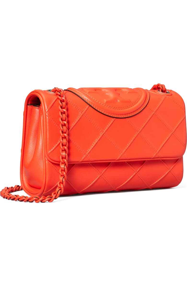 Tory Burch Small Fleming Soft Convertible Leather Shoulder Bag, Alternate, color, Sour Cherry