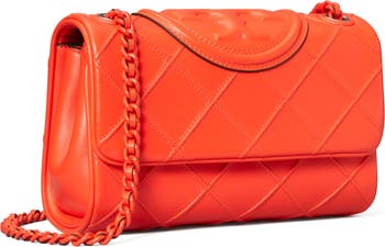 Tory Burch Flemming Soft Glazed Small Convertible Bag in Beige Leather  Flesh ref.442859 - Joli Closet