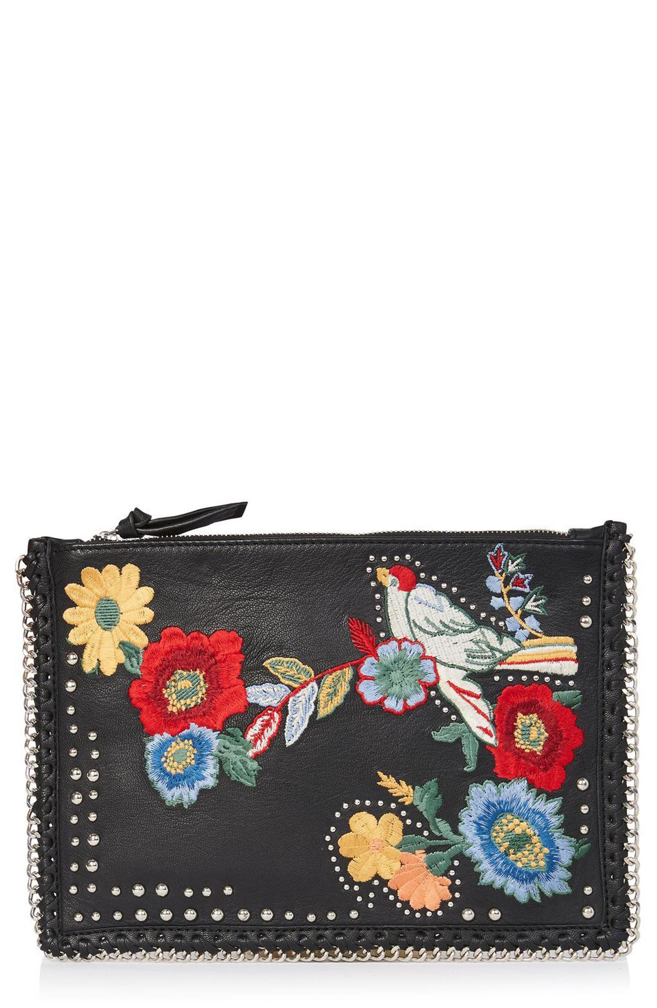 Oto Embroidered Leather Crossbody Bag Nordstrom