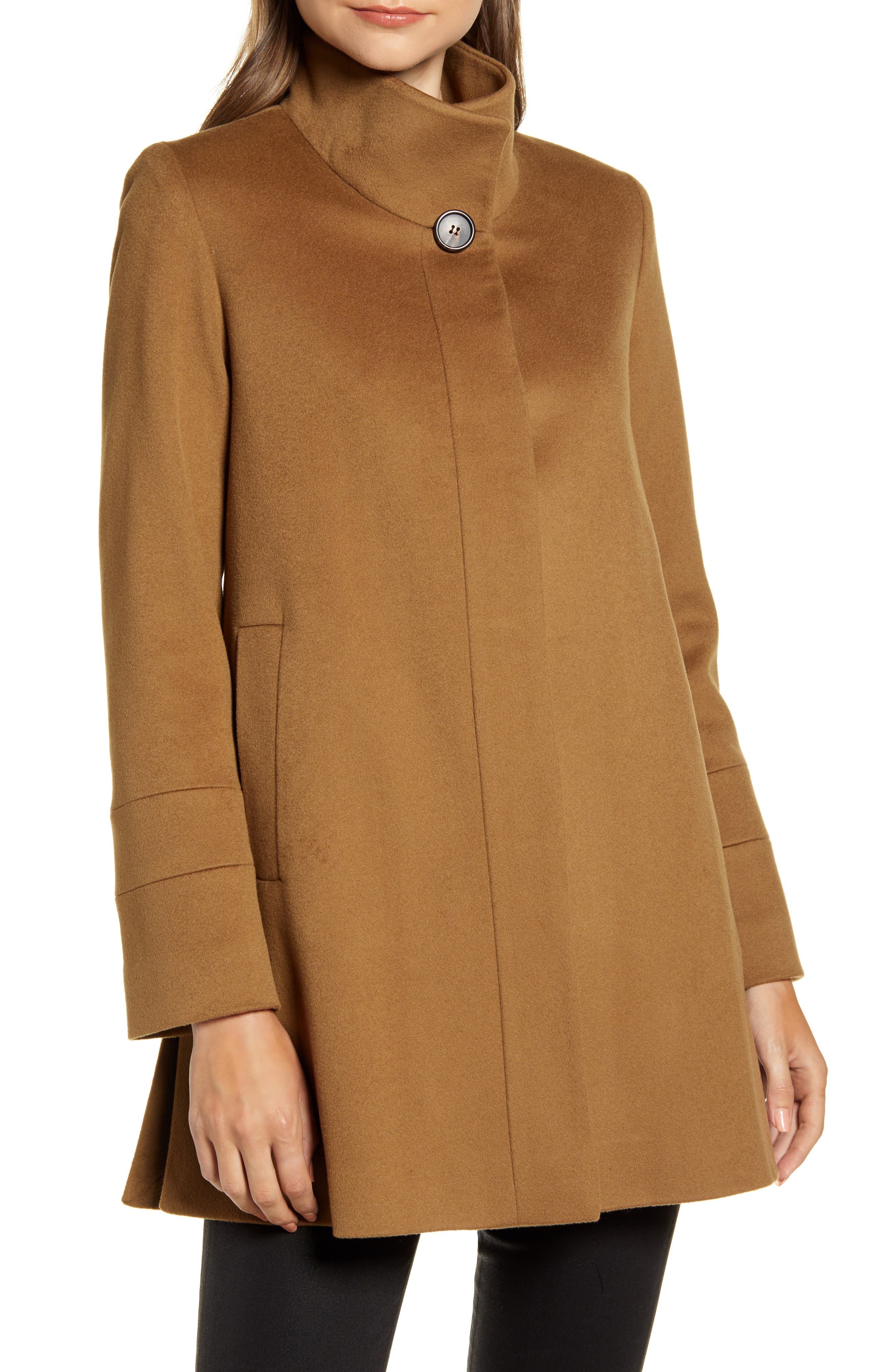 Fleurette Stand Collar Wool Car Coat Nordstrom Rack